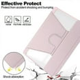 thumbnail image 5 of Pour Samsung Galaxy Tab A9+ Étui en Cuir Intelligent Transparent Rotatif 360 avec Clavier, 5 of 5