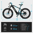 thumbnail image 5 of Actbest Ranger Electric Bicycle for Adults,26"*4"Fat Tire Electric Mountain Bike with Peak 1400W Motor 28Mph, 7-Speed EbikesBlue, 5 of 5