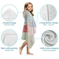 thumbnail image 7 of Pioneer Flower Floral Print Pattern Hooded Bath Towel，50"x30" for Ages 3 To 12 Kids, Quick Dry Lightweight Soft Microfiber Hood Beach Towel Cover Up for Kids, 7 of 7