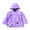Purple, variant on Toddler Boys Girls Rain Jacket Baby Lightweight Waterproo𝐟 Hooded Raincoats Windbreakers Warm Outdoor Hiking Coat