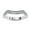 White Gold, variant on Milgrain Chevron Curved Wedding Band Ring for Women, Round Cut Lab Created Moissanite Eternity Ring in 14K Solid White Gold Size-10