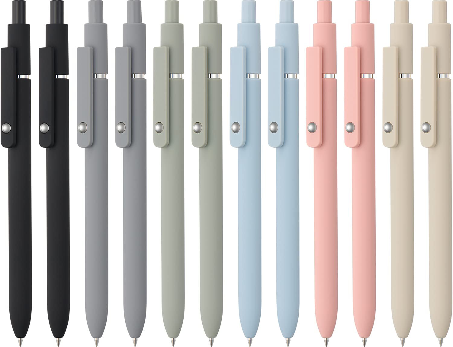 WY WENYUAN Black Pens, Fine Point Smooth Writing Pens, Ballpoint Pens for  Journaling, Teacher Cute Pens, 12-pcs Black Ink 1.0 mm Pens Bulk, Aesthetic
