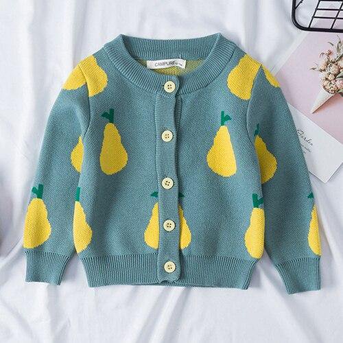 Mother and Daughter Matching Cardigan Print Long Sleeve Pullover Sweater Tops Blouse Family Fall Outfit