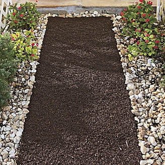 Six Foot Recycled Rubber Reversible Mulch Pathway Six Foot Recycled Rubber Reversible Mulch Pathway