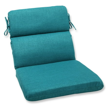 Pillow Perfect Outdoor Indoor Rave Teal Rounded Corners Chair