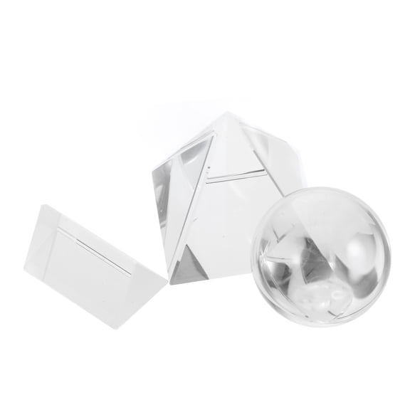 SEWCHICS Crystal Photography Prism Home Decoration 3Pcs 2.6x2.3x2.3in