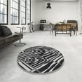 thumbnail image 4 of Ahgly Company Machine Washable Indoor Rectangle Transitional Charcoal Black Area Rugs, 7' x 9', 4 of 7