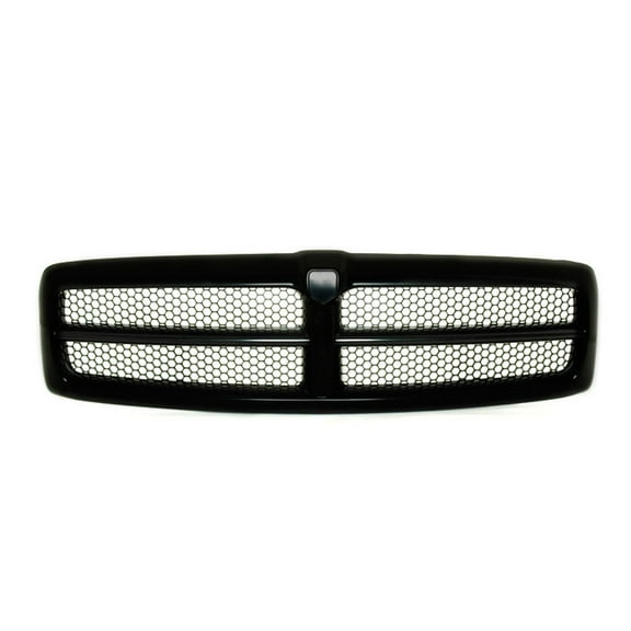 New Aftermarket  Premium Fit Matte-Black Front Grille QR33DX8AE fits 1999-2001 Dodge Ram 1500 Sport Extended Cab Pickup 2-Door