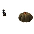 thumbnail image 1 of Estatua De Gato De Resina Y Almohada De Calabaza, Figura Decorativa De Peluche Coleccionable, Adorno Para Sala De Estar, Dormitorio, Sofá Cama, Entrada, Estantería, Decoración, 1 of 8