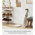thumbnail image 6 of Yamazaki Home  Coat Rack, Steel, Holds 26.4 lbs - L 11.02 x W 11.02 x H  69.69 inches White, 6 of 8