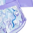 thumbnail image 5 of GXWEA Toddler Swim Shirt Long Sleeve Toddler Swimsuit Girl Toddler Girls Swimsuit 2Piece Bathing Suit Long Sleeve Rash Guard Sets Purple 11-12 Years, 5 of 6