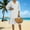 White, variant on BLTIBY Cotton Linen Midi Dress for Women Summer 3/4 Sleeve Flowy V Neck Ruffle Hem Dresses Vacation Loose Casual Beach Dress Purple XXL