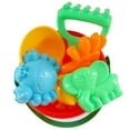 thumbnail image 3 of Flmtop Ensemble de 7 Pcs Seau de Plage pour Enfants Château Pelle Râteau Modèle Outils d'Eau Jouet, 3 of 7