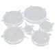 thumbnail image 2 of 2 Juegos de Tapas Elásticas de Silicona Transparente Tapas para Tazones de Resistentes Al Calor Sunnimix Tapas de sellado elástico de silicona, 2 of 8