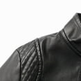 thumbnail image 5 of Miluxas Womens Leather Jacket Fall Faux Suede Zip Up Motorcycle Biker Coat Outwear Black 14(XXXL), 5 of 8