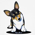 thumbnail image 3 of CafePress - Kiniart Tricolor Corgi Ringer T - 100% Cotton Ringed T-Shirt, 3 of 4
