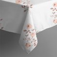 thumbnail image 2 of Floral 60" Square Waterproof Tablecloth, Floral Print Polyester Table Cover, 2 of 6