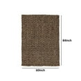 thumbnail image 4 of Rectangular Jute Rug with Greek Key Pattern Medium Black and Brown - Saltoro Sherpi, 4 of 4