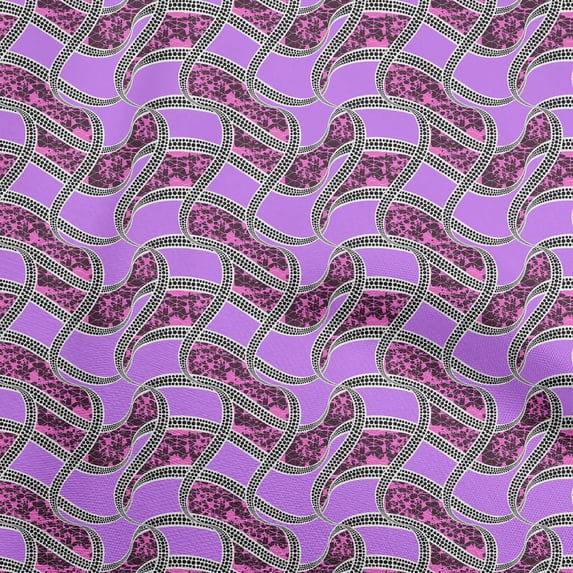 oneOoneCottonFlexVioletFabricAbstractDotQuiltingSuppliesPrintSewingFabricByTheYard40InchWide