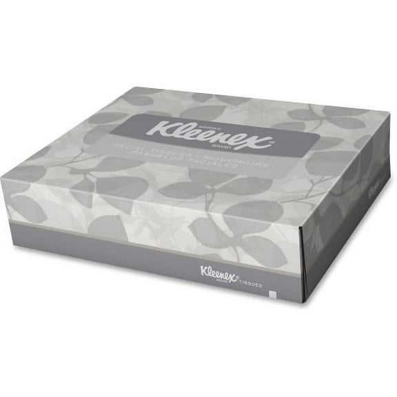 Kleenex 2-ply Facial Tissue 2 Ply - 8.40" x 5.50" - White - Soft, Absorbent - For Face - 40 Quantity Per Box - 3200 / Carton