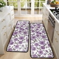 thumbnail image 4 of Kitchen Rugs Sets Of 2,Pioneer Flower Floral Print Pattern Anti Fatigue Kitchen Mat Rugs Non Slip Washable,Decorative Kitchen Floor Mats for Kitchen,Sink,Laundry,17"x47"+17"x47", 4 of 5