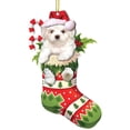 thumbnail image 2 of Christmas Ornaments Dog for Tree Decorations Christmas Cutouts Double Printed for Holiday Tree Party Home Decorations 26 Designs/ Pendant 1, 2 of 7