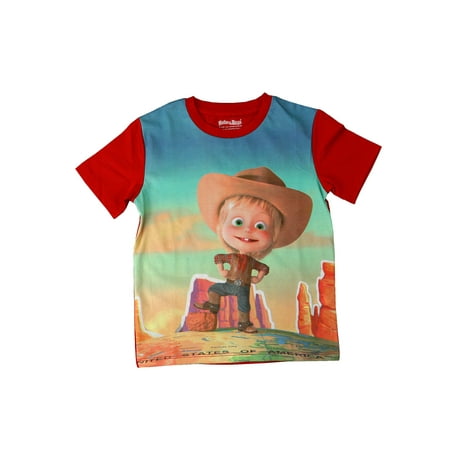 UPC: 0195466004072 | Masha and The Bear Around The World T Shirt