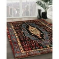 thumbnail image 3 of Ahgly Company Machine Washable Indoor Rectangle Traditional Brown Area Rugs, 8' x 10', 3 of 7