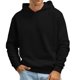 thumbnail image 1 of Gibobby Sudadera con capucha hombre Sudaderas con capucha para hombre talla grande ajuste holgado holgadas para invierno(Negro,CH), 1 of 4