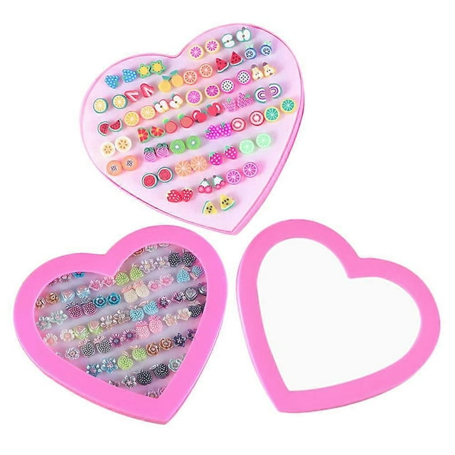 Cute Earrings for Women Cartoon Stud Earrings 2 Boxes Small Stud Set