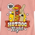 thumbnail image 3 of Instant Message - Ten Cent Hotdog Night - Youth Girls Fitted Short Sleeve T-Shirt, 3 of 6