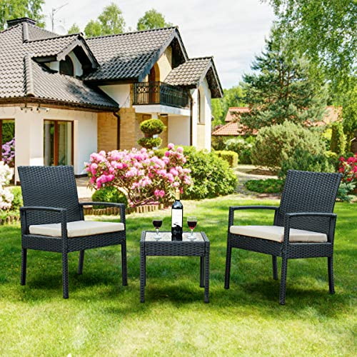 Tangkula Am0583hm 3 Piece Patio Furniture Set With 2 Cushioned Chairs End Table Black Com - Tangkula 4 Pcs Folding Patio Chair Set Tangkula Am0583hm 3 Piece Patio Furniture Set With 2 Cushioned Chairs End Table Black Com - Tangkula 4 Pcs Folding Patio Chair Set