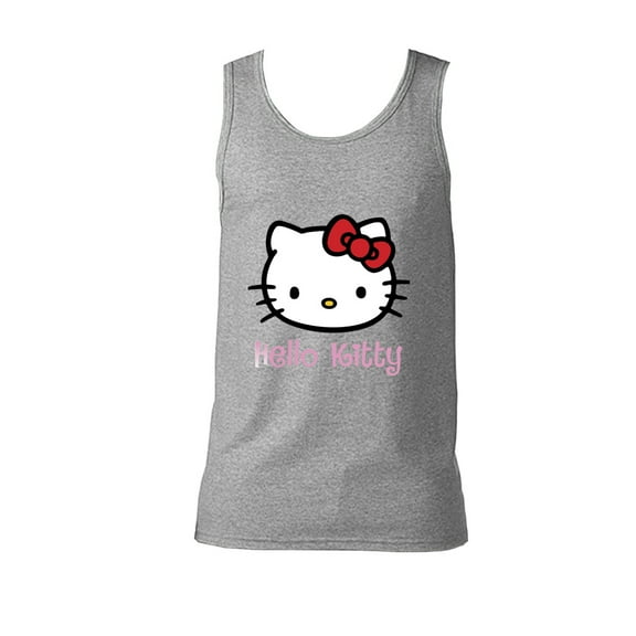 Hello Kitty Men's Tank Top Casual Vest Round Neck Sleeveless Tops M