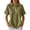 Green, variant on Trendfront Womens Summer Notch Neck Short Sleeve Tops Zipper Detail Solid Color Plain Tees Fashionable Casual Style Apparel T-Shirts