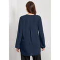 thumbnail image 2 of Avenue Women's Plus Size Zip Front Tunic, 2 of 2