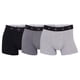 thumbnail image 1 of CR7 Calzoncillos para hombre, pack de 3 - viscosa de bambú, calzoncillos, algodón elástico, logo en la cintura Negro/Gris M (Medium), 1 of 4