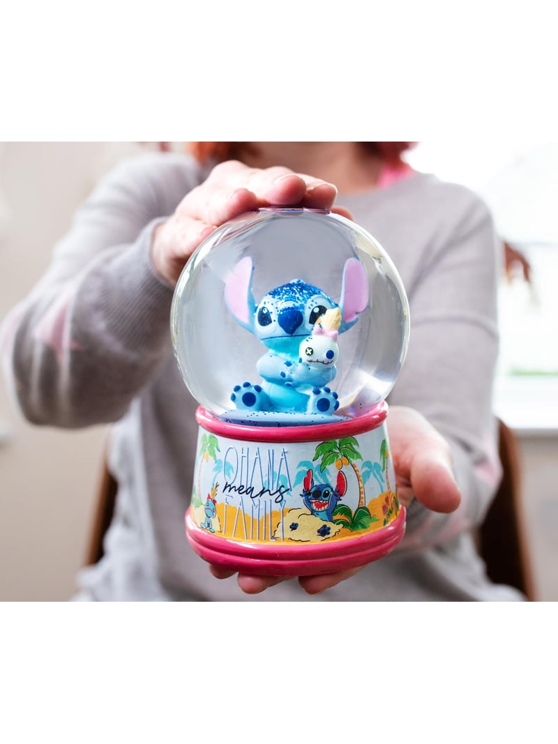 Lilo and Stitch Ohana Scrump 100mm Light Up Snow Globe - Walmart.com
