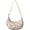 Beige-37, variant on Cats and Flowers Print Crescent Crossbody Bag for Women Mens , Floral Cartoon Pet Pattern Shoulder Bag, Cute Artistic Cat Illustration