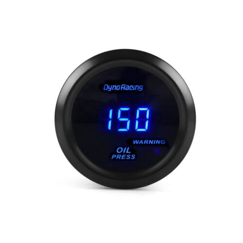 2" 52mm Blue Digital LED 0-150 Psi Oil Pressure Gauge Press Meter with Sensor