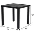 thumbnail image 3 of Kozyard Modern Classic Outdoor 18"x18" Patio Side Table (Table Only), 3 of 3