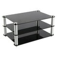 thumbnail image 1 of KGUSS desktop Mini 3-Layer Transparent Black Acrylic Audio Component Rack, 1 of 6