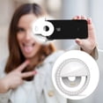 thumbnail image 1 of Selfie Light Ring, Led Circle Clip On Cell Phone Laptop Camera LED Light 36 Led Adjustable Brightness Video Lights Rechargeable Compatible for Phone Photography, 1 of 8