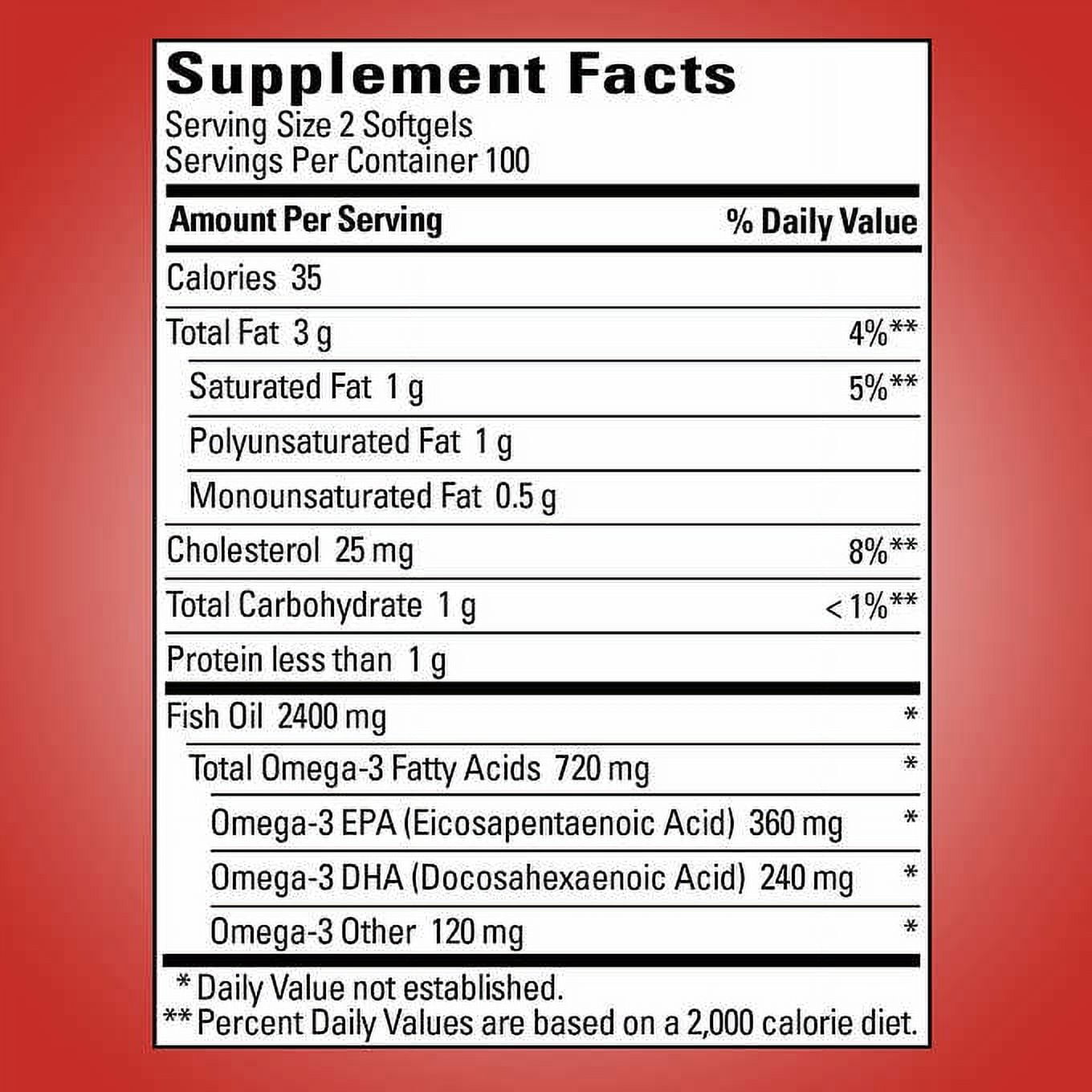 Nature Made Fish Oil 1200 mg., 200 Softgels
