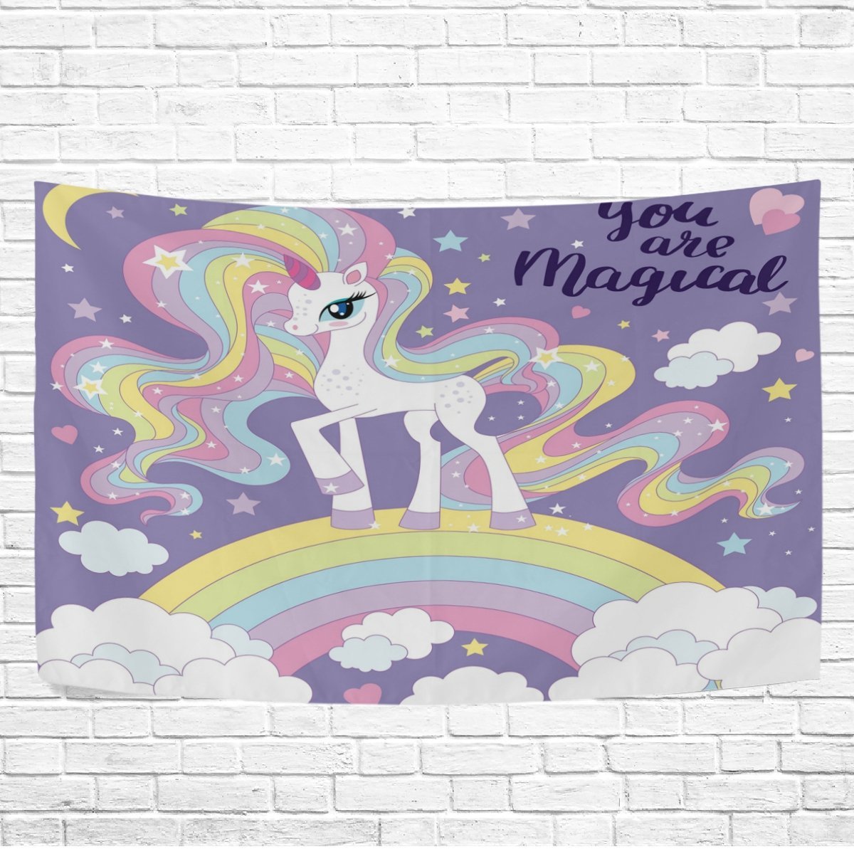 POPCreation Home Decor Collection, Beautiful Unicorn Rainbow Glitter
