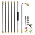 thumbnail image 2 of CURYMAY 2026 New 4000 Psi Telescoping High Pressure Washer Wand Set for Gutter & Roof Drainage & Walls Cleaning,Pressure Washer Extension Wand with 5 Atomization Nozzle Tips, 2 of 5
