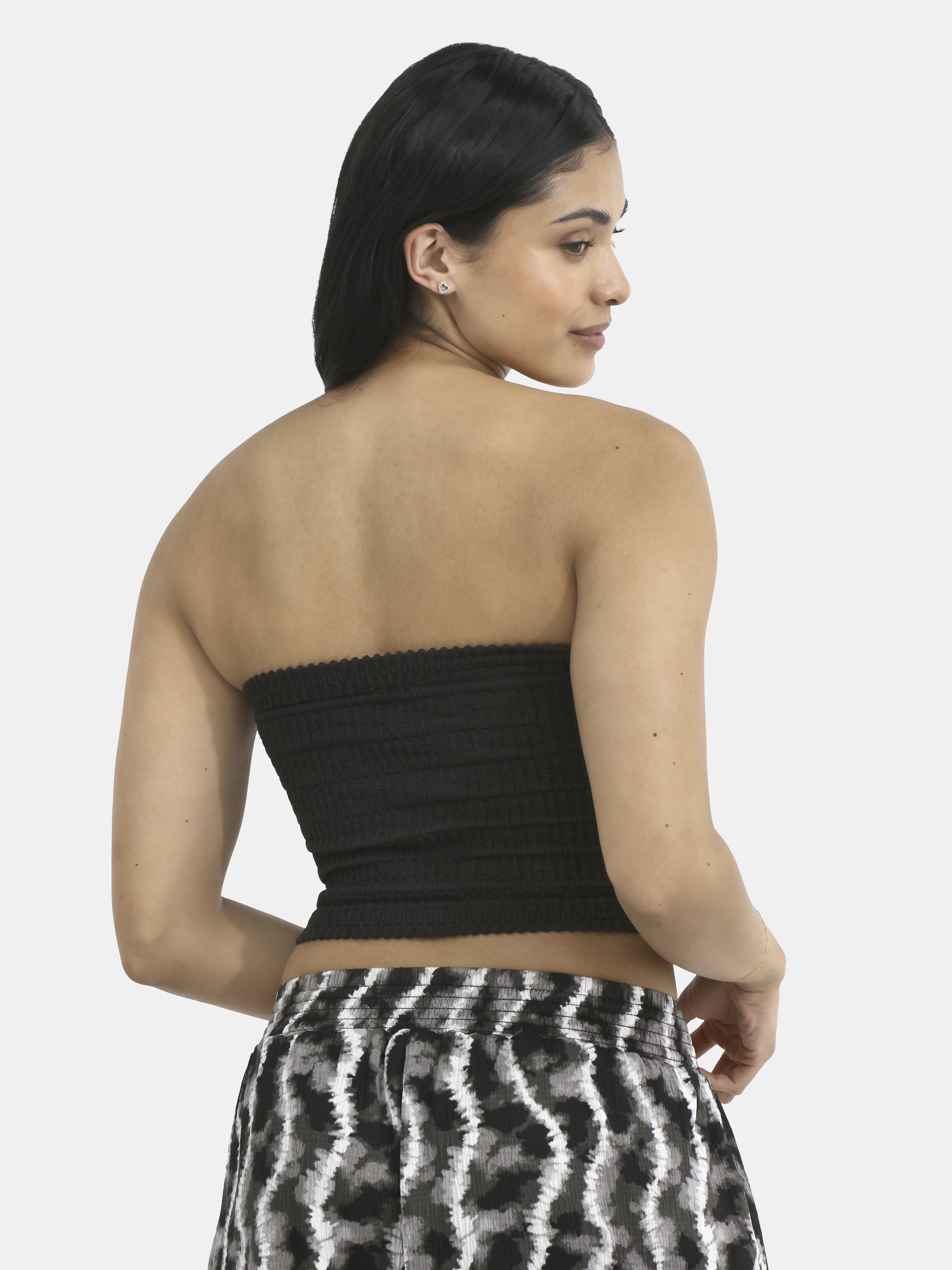 No Boundaries Seamless Textured Tube Top, Women's