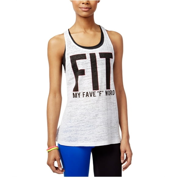 Material Girl Débardeur Dos Tressé pour Femmes, Blanc, Juniors, Grand