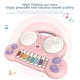 thumbnail image 5 of Juguetes Para Niño Educación Infantil: Tambores de palmas, juguetes, piano multifuncional, aprendizaje educativo, órgano electrónico de doble tambor Juguetes Para Bebe 1 Año, 5 of 8
