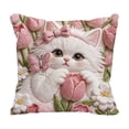 thumbnail image 2 of Uuiauoio Kitten Pillow Covers 15.75x15.75 Inch Cute Cat Throw Pillow Cases Lovely Animals Lover Cushion Cover for Sofa Couch Home Decor, 2 of 6