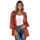 thumbnail image 1 of TRKIYQC Traje de baño para mujer, manga larga, puntos suizos, parte delantera abierta, gasa, cárdigan de playa TRKIYQC  moda, 1 of 9